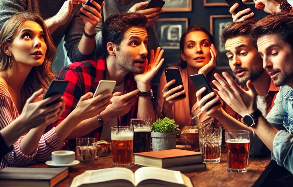 Smartphone und Menschen