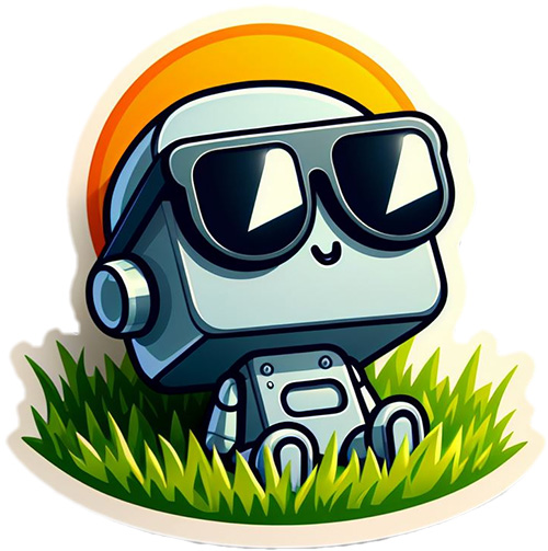 Icon Roboter mit Sonnenbrille