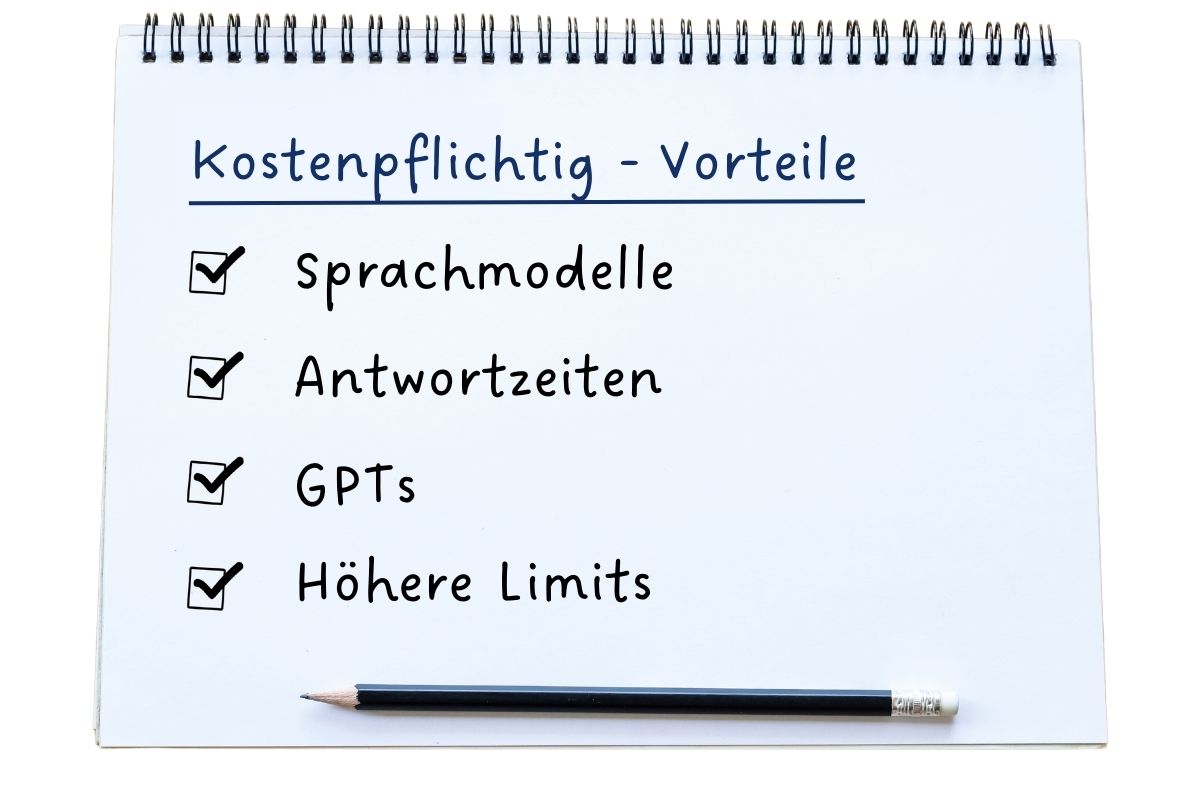 Schaubild kostenpflichtige Vorteile