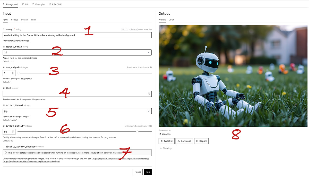 KI-Bild Roboter im Grass