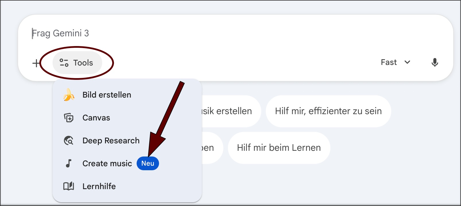 Gemini Prompt KI-Musik
